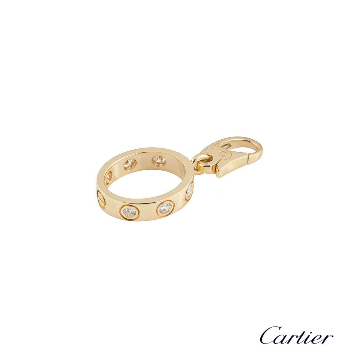 Cartier Yellow Gold Diamond Love Charm 